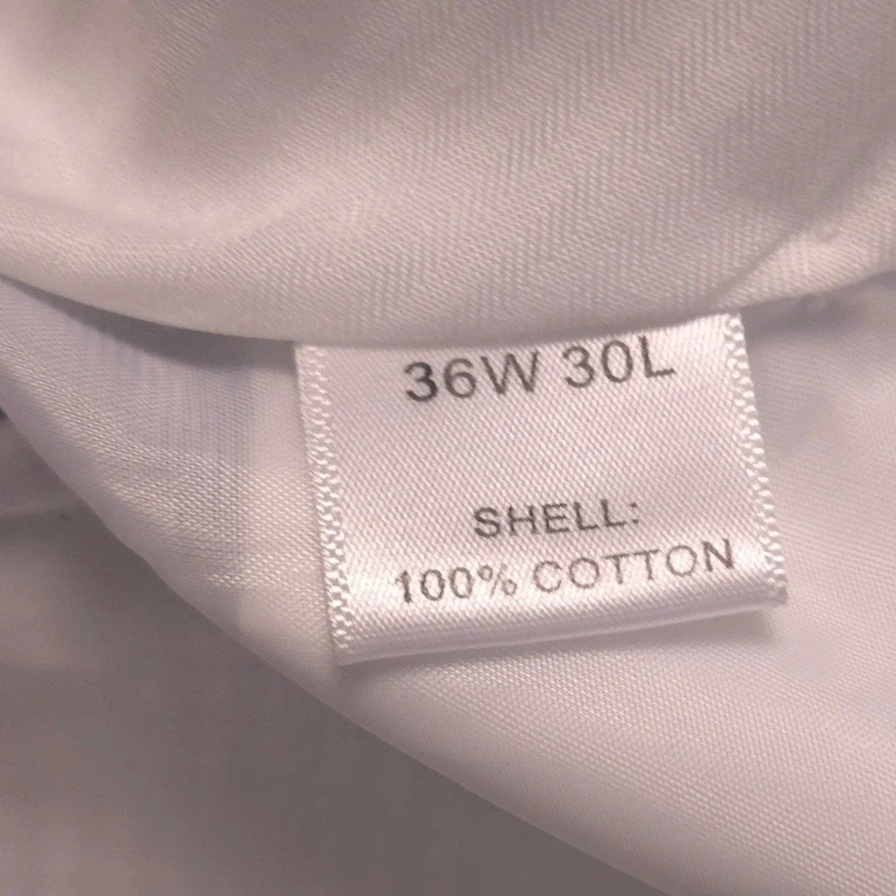 Saddlebred Mens Blue White Micro Stripe Cotton Seersucker Pants 36W x 30L Preppy